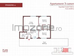 Cartierul Militari, 3 camere cu curte si parcare proprie, 75 mp, finisat modern, comision 0%